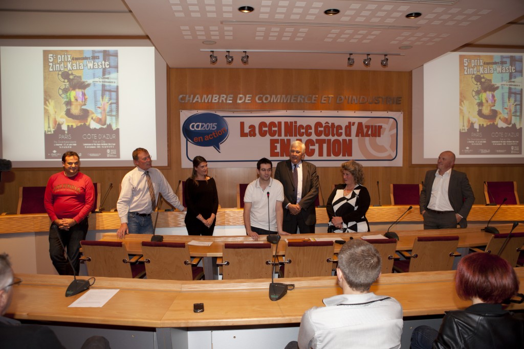 Remise du prix Zind-Kala-Wasté « Pub and Clip 2013 » à la CCI de Nice